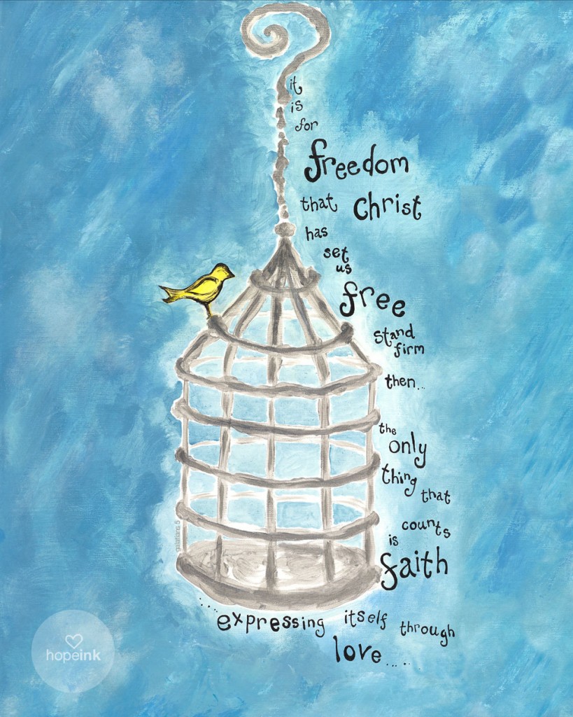 Freedom Scripture Art
